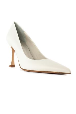 Cream white leather Donna pumps SERGIO LEVANTESI | DONNA4BRIDAL